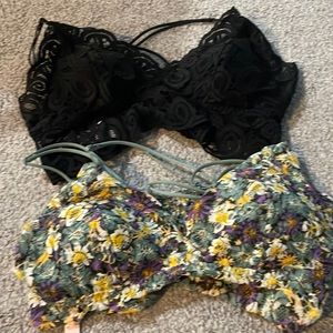 2 Victorias Secret Pink Bralettes